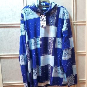 NWT Unzipped Hooded Tee